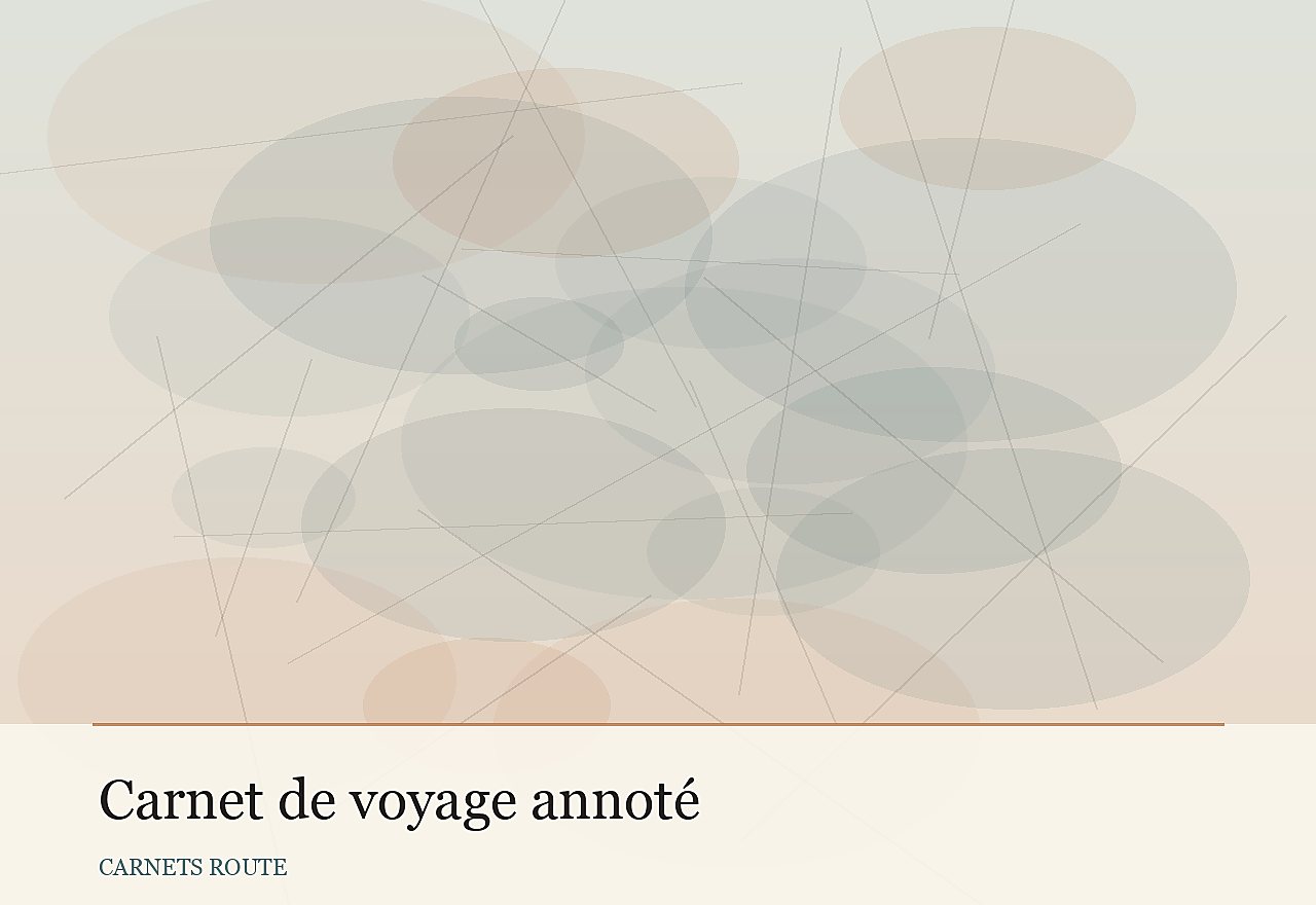 Tenir un carnet de route utile